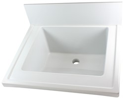 Labstream PP uitstortgootsteen Delta 565x475x235mm