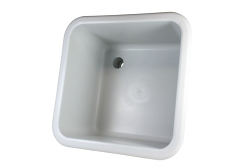Labstream sink 320x320x200mm "Kappa Plus",  RAL 7035
