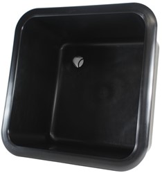 Labstream sink 400x400x250mm "Kappa Plus", black