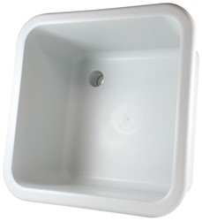 Labstream sink 400x400x250mm "Kappa Plus", RAL 7035