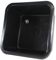Labstream sink 320x320x200mm "Kappa Plus",  black