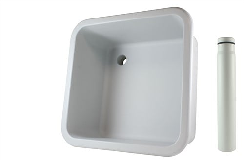 Labstream sink 450x450x250mm "Kappa",   RAL 7035
