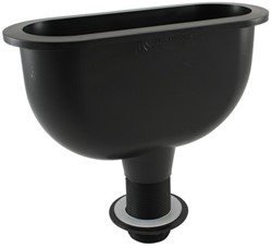 Labstream PP dripcup 230x75mm, black