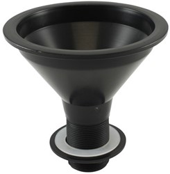 Labstream PP Trichter rund 140mm, schwarz