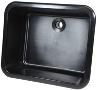 Labstream sink 500x400x250mm "Kappa Plus", black