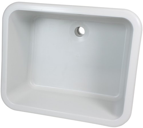 Labstream sink 500x400x250mm "Kappa Plus",  RAL 7035