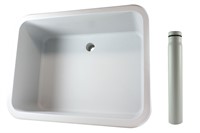 Labstream sink 600x450x250mm "Kappa",   RAL 7035