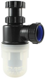 Labstream PP bottle trap 1,5"x40mm, clear cup